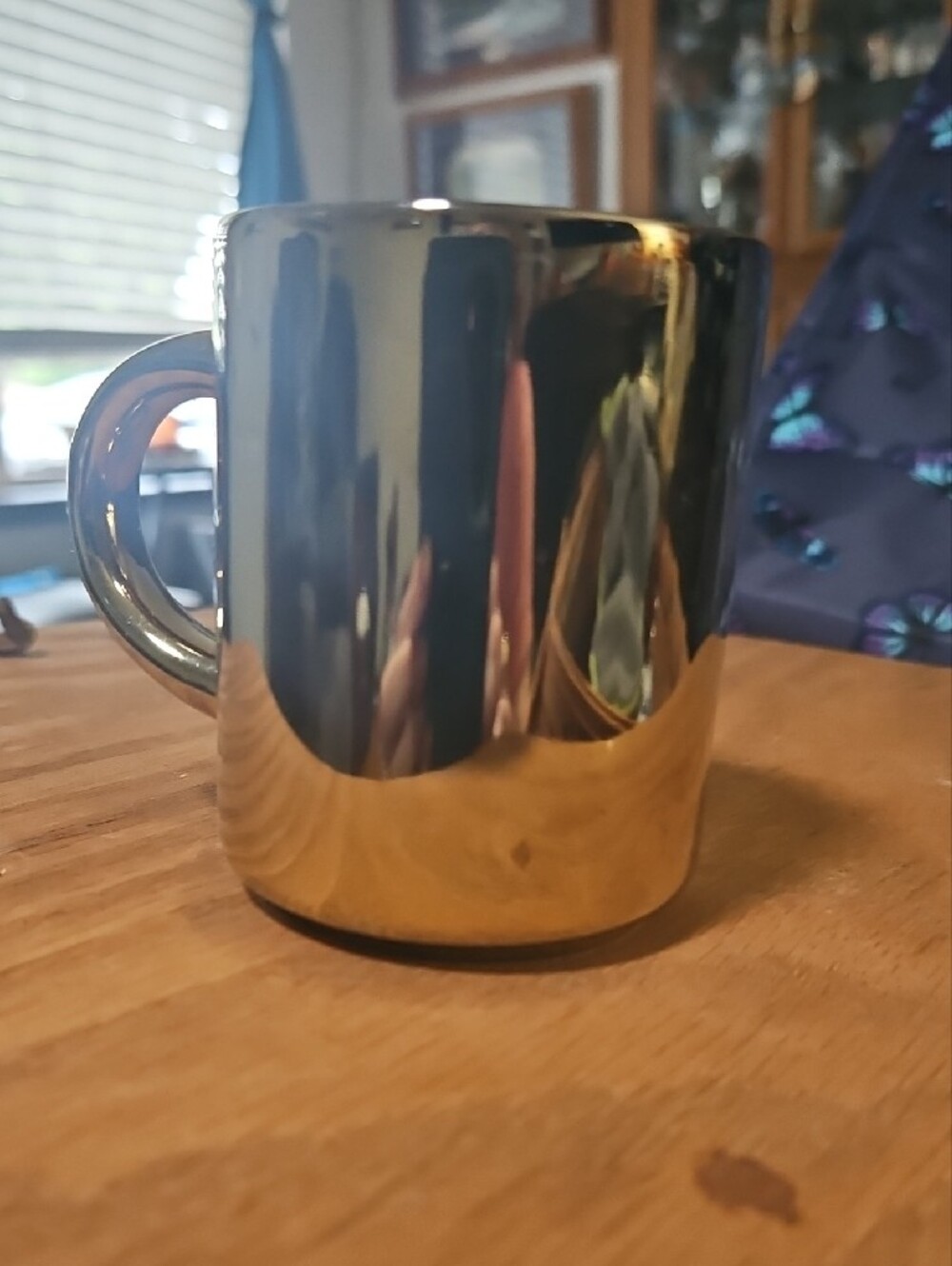 Starbucks Shiny Gold Reflective Coffee Mug - Picture 2 of 3